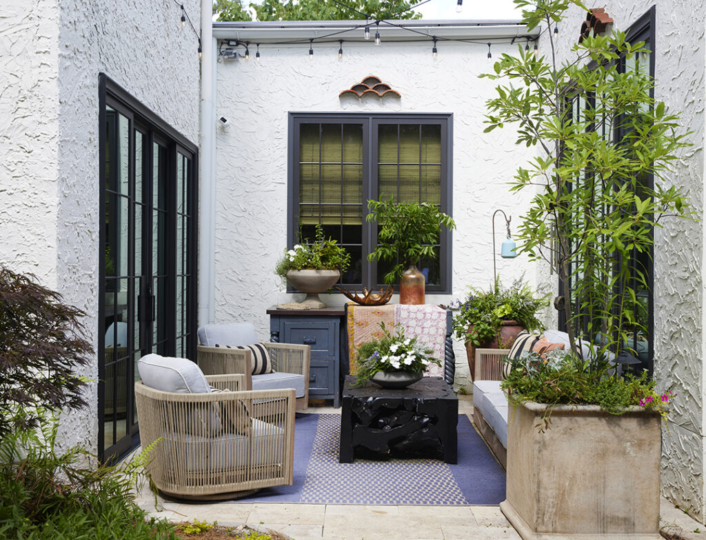 Courtyard space in Homewood, AL home