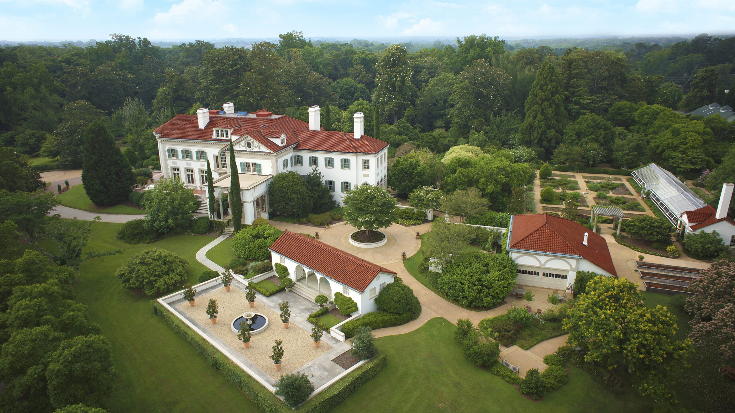 Aerial view of Hills & Dales Estate