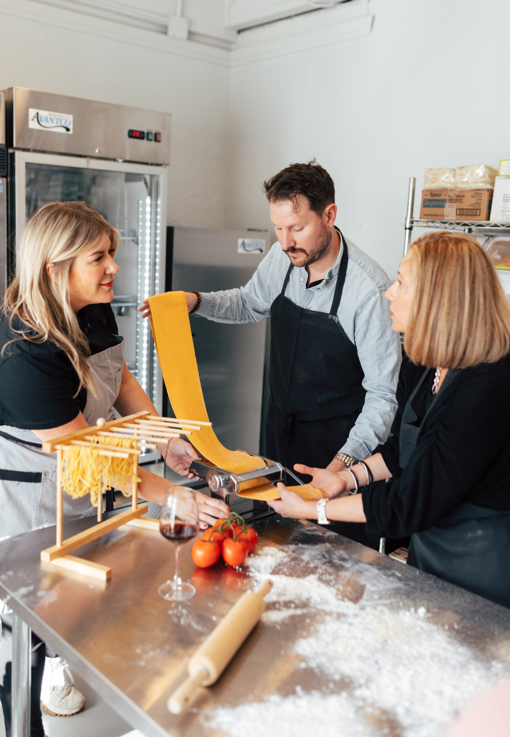 Lindsey Noto King helps clients make homemade pasta