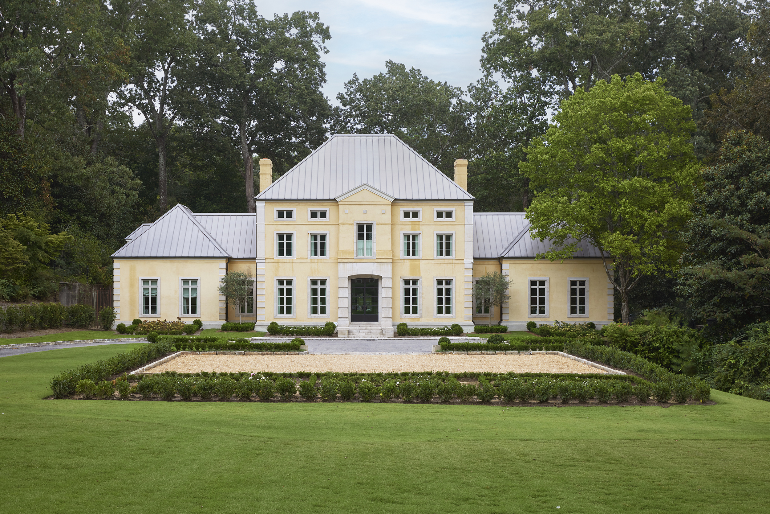 Exterior view of large stucco home in Abingdon