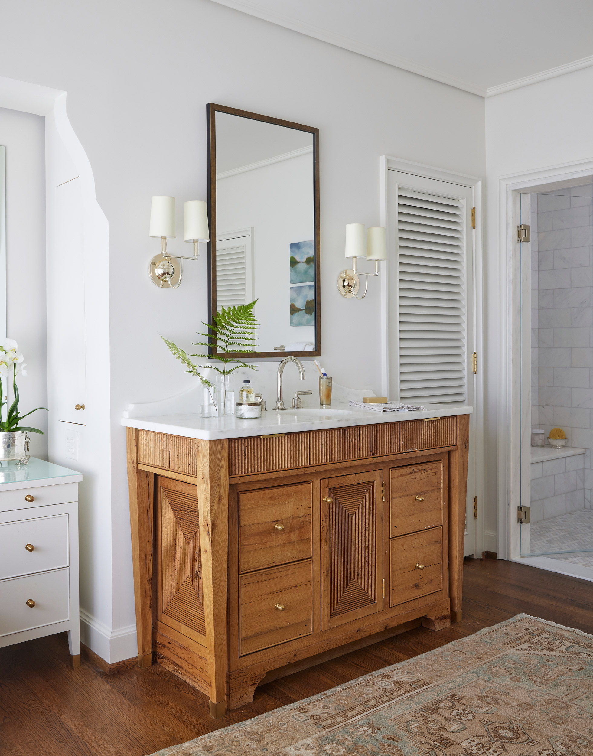 Wellness-focused bathroom renovation in a 1920s home,
