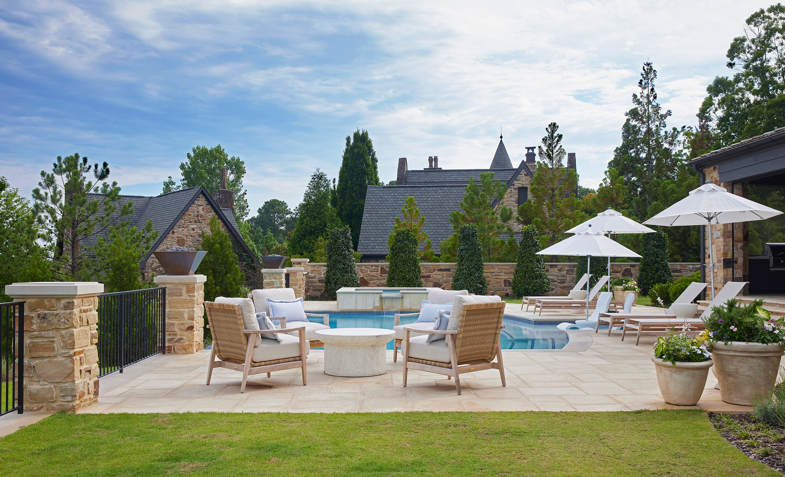 Hilltop Fire Pit Seating Area Vestavia Hills